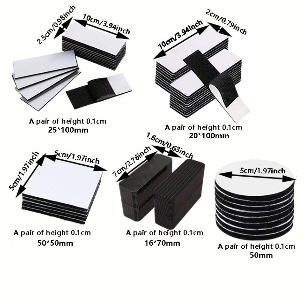 100pairs Nylon Double-Sided Adhesive Tape Self-Adhesive Interlocking Dots  Tool