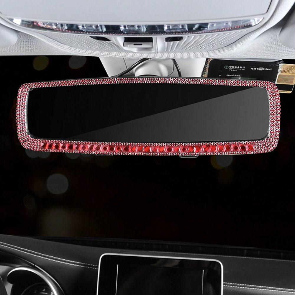 Rétroviseur de Voiture Décoration de Voiture Créative pour Rétroviseur de Voiture A rouge