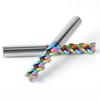 Special CNC HRC65 3 Flute End Mill U-groove Color CNC Carving Bit Coated High Gloss Aluminum Engraving Router Bits