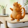 1/2Pcs Roaring Cat Figurine Dinosaur Kitten Resin Statue Cartoon Animal