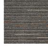 Striped Dark Brown Carpet Tile 50 x 50 cm 4 pcs