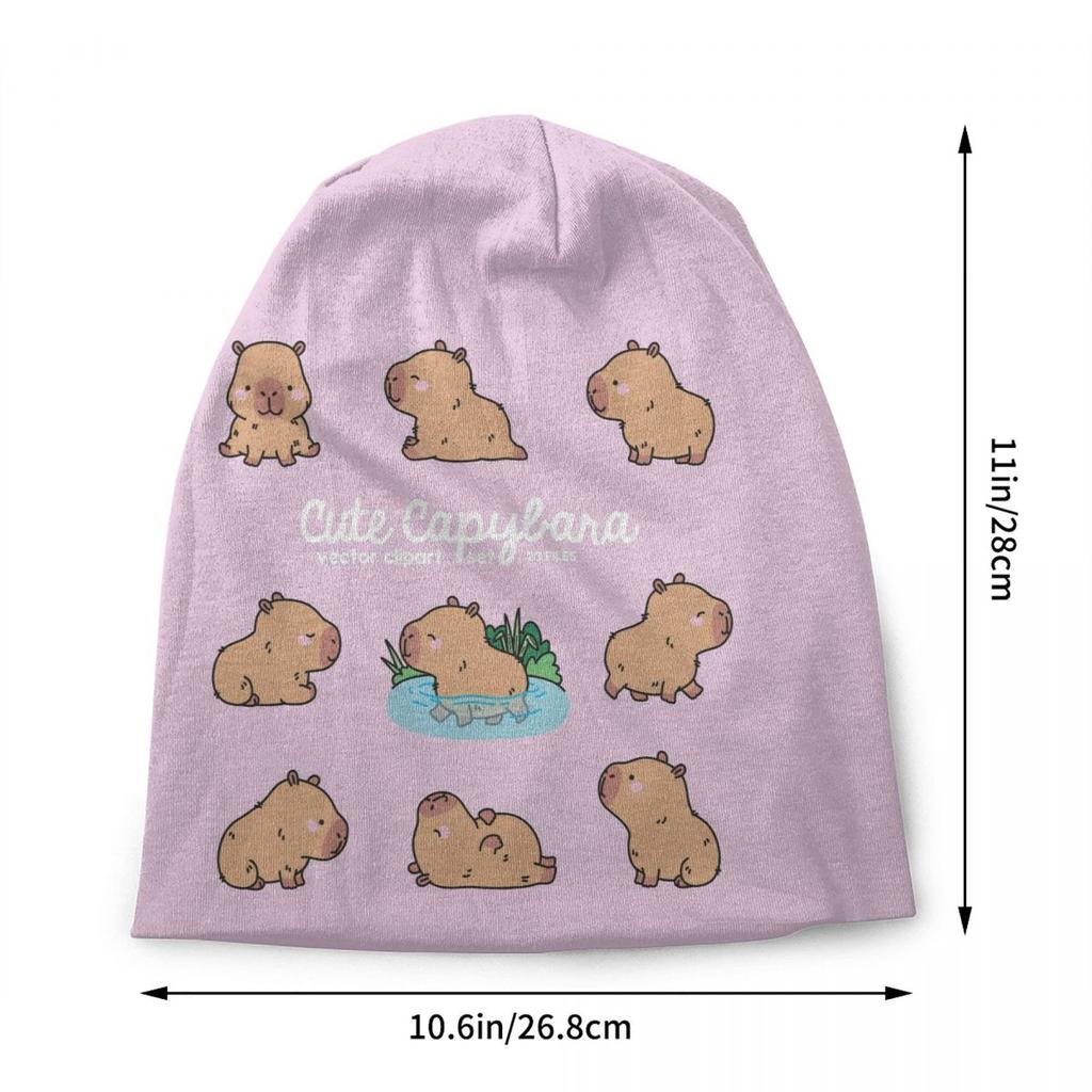 Custom Capybara Beanie Cap Unisex Winter Warm Bonnet Femme Knitting Hats Hip Hop Outdoor Ski Skullies Beanies Caps For Unisex Women