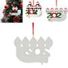 2020 Xmas Tree Ornaments Featuring Santa Claus With Mask And Diy Family Name