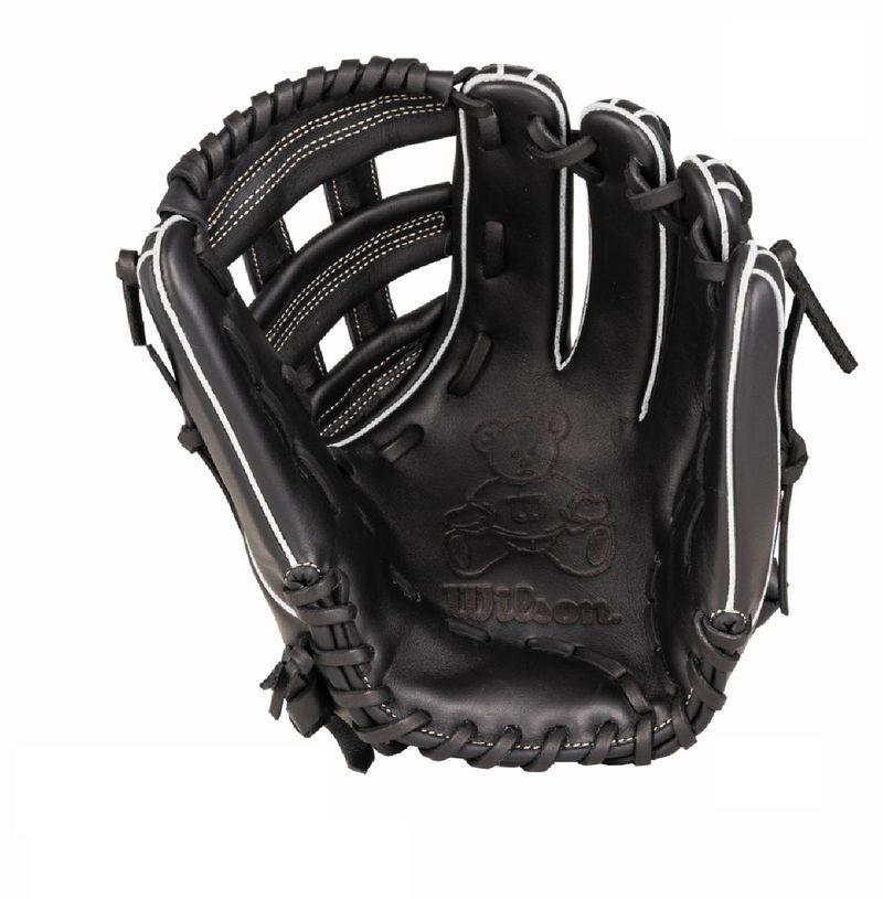 Wilson Staff TEDDY BEAR LOGO Infielder Softball Glove RH Black WBW104519