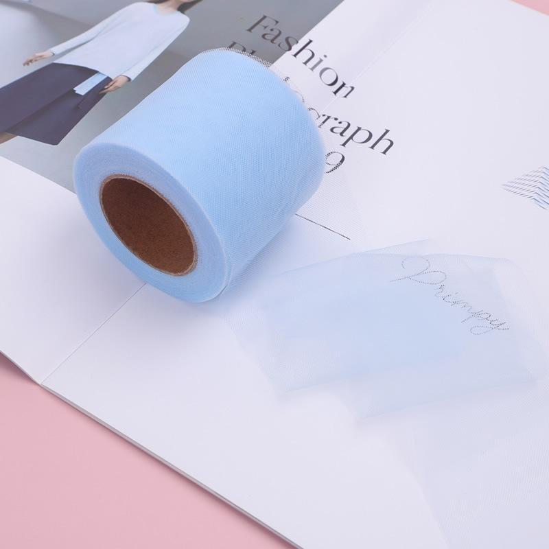 10 yards Rotolo di nastro di organza di colore pieno con bordo ondulato a coda di pesce per bouquet di fiori, regali, confezioni, decorazioni per feste di nozze