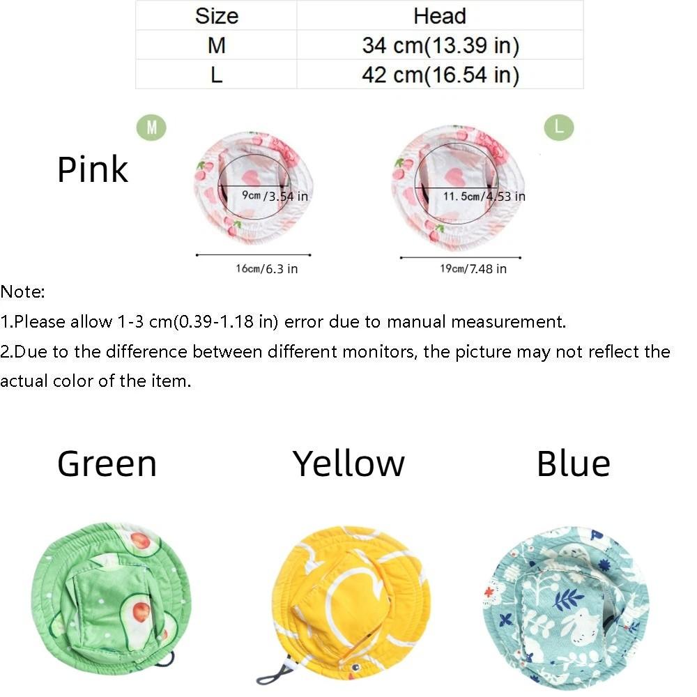 with Ear Holes Dog Sunscreen Hat Breathable Pet Visor Hat Fashion Cat Fisherman Hat  Summer Outing