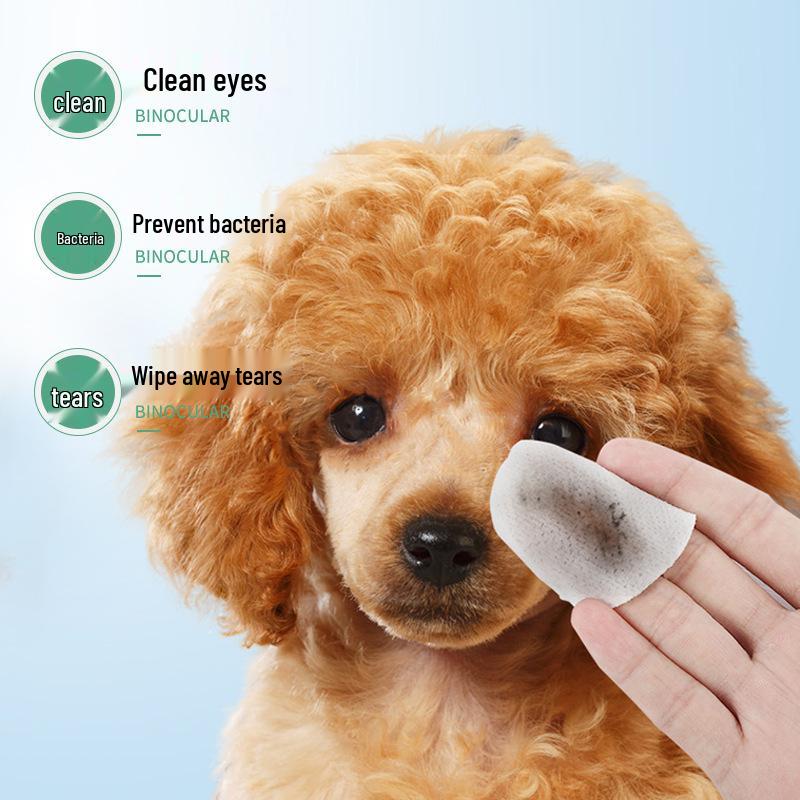 Jednorázové čisticí rukavice pro domácí mazlíčky bez oplachování pro psy a kočky - Deodorizační, Netkaná textilie, Ubrousky pro suché mytí