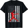 American Flag Love Softball FastPitch Pitcher Gifts T-Shirt Size S-5XL Unisex T-Shirt