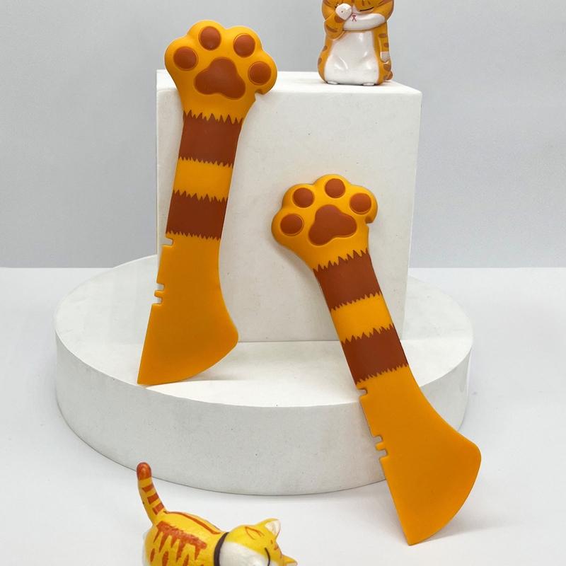 Pet Food Can Spoons for Dog and Cats Food Cute Kitten Paw Design Scoop Can Op