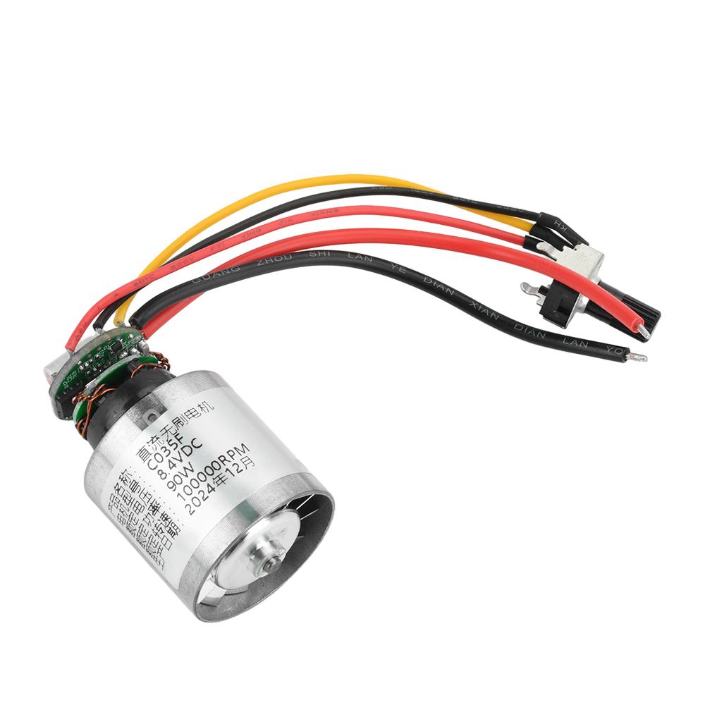 DC 9V 12V 24V 100000RPM Ultra-high Speed BLDC 3-Phase Brushless Motor Ducted Fan with Driver Speed Controller