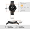 Ceas bărbătesc Fossil RHETT Multifuncțional Oțel Inoxidabil Negru, BQ2845