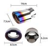 Srasakan Car Muffler Cutter, Downward Facing, 2.5 Inch Diameter, Exhaust Tip, Stainless Steel, Diagonal