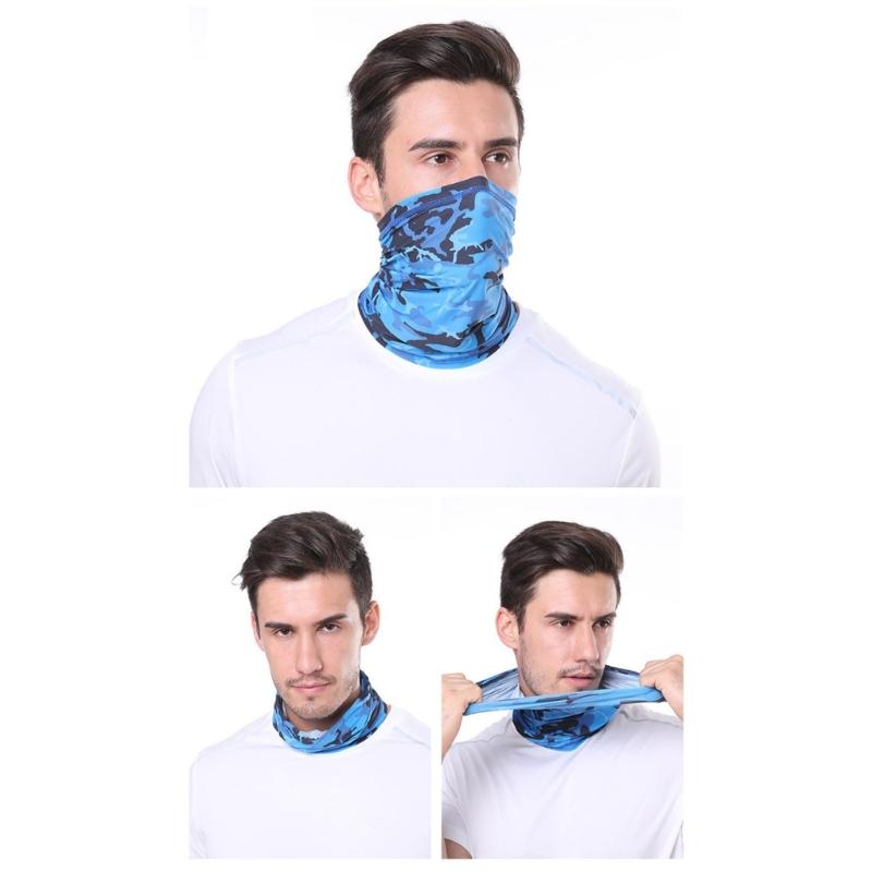 6PCS Stretchable Sun Protective Face Cover For Cycling Hiking Skiing Breathable Sunshade Mask for Outdoor Activity