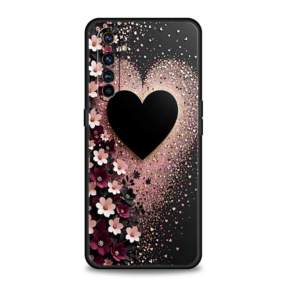 Colored Love Heart Printed Soft TPU For Realme 13 12 11 10 9 Pro Plus GT3 GT2 C21 C25 C35 C53 C55 C67 Pro 5G Phone Case Cover