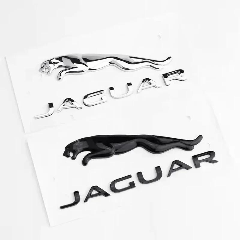3D ABS Car Front Grill Emblem Logo Rear Trunk letter Badge Sticker For Jaguar XF X-TYPE S-TYPE XE XJ XK XJL XFR F-Type F-Pace ZZ4