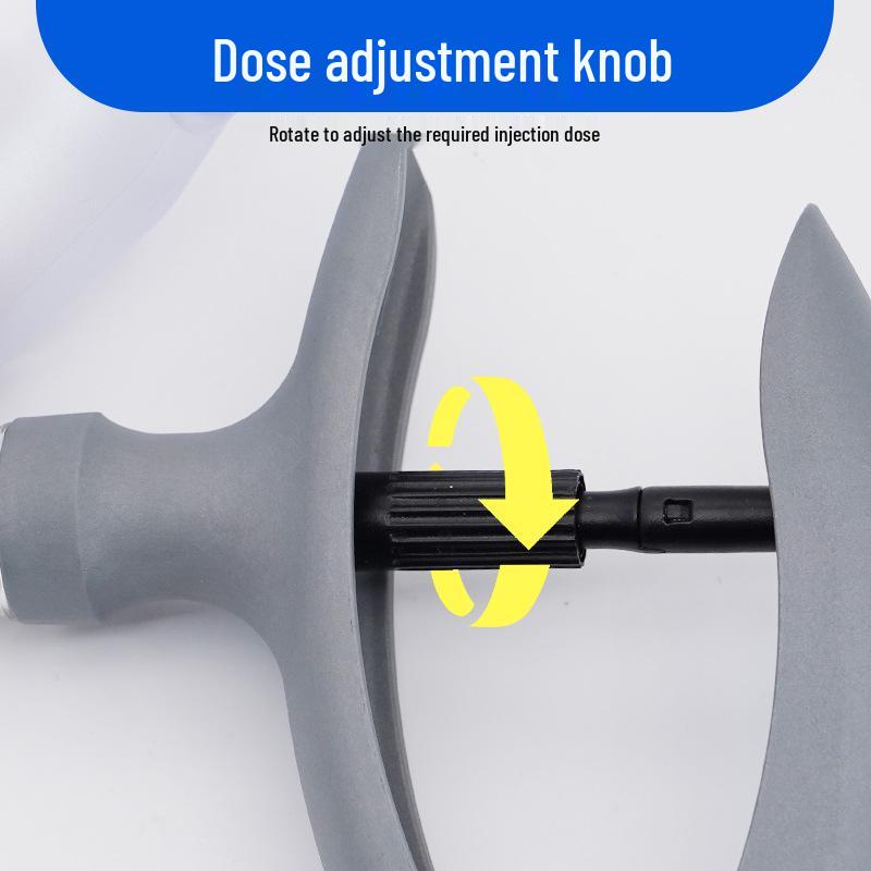 Adjustable Veterinary Vaccine Injector 5ML for Pigs, Cattle, Sheep & 2ML for Poultry