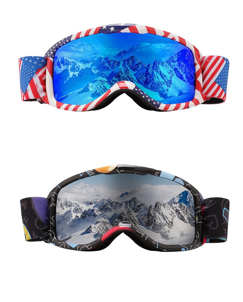 Unisex Anti-Fog HD Spherical Ski Goggles for Kids - Glasses Compatible