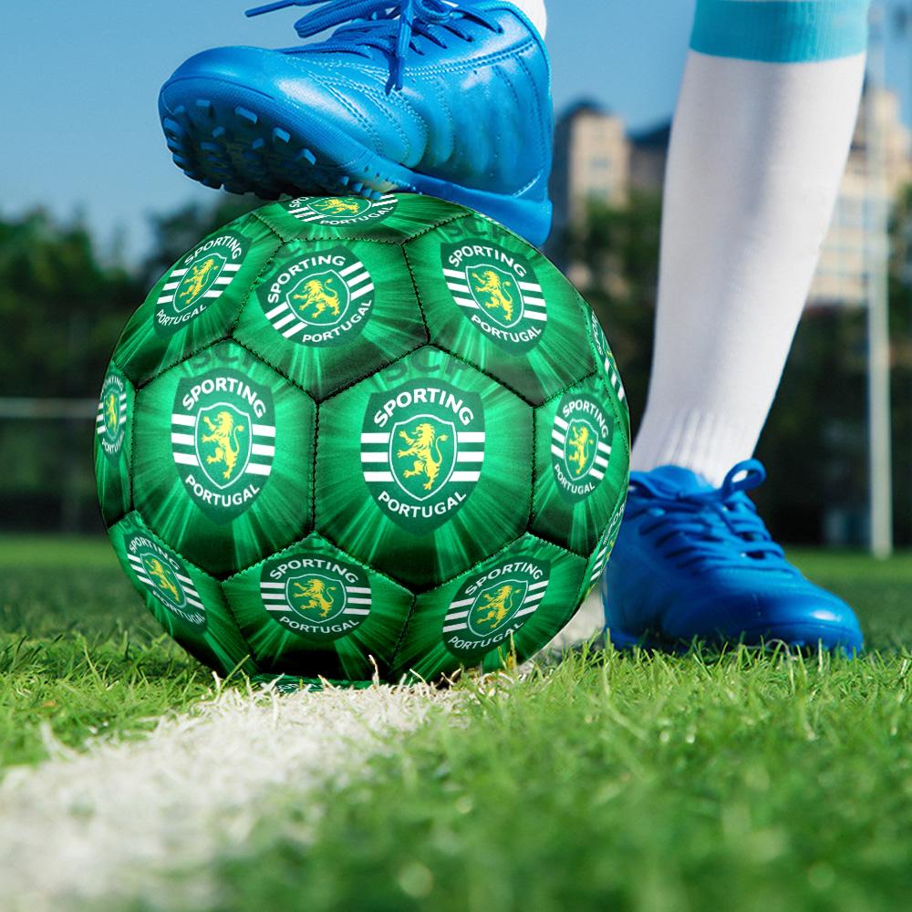 Sporting Portugal Crest Size 5 Soccer Balls, High-Quality, Anti-Slip, Protective Football, a Unique Gift Suitable for Birthdays, Christmas