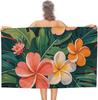 Deer Birds with Flowers Beach Towel Oversized Beach Blanket Waterproof Sandproof Pool Towels Quick Drying Outdoor Travel Towel