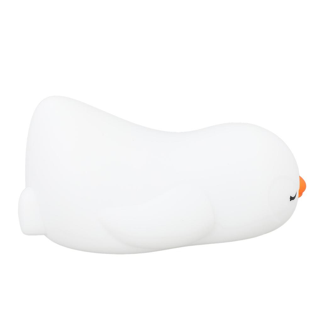 Cartoon Penguin Night Light Silicone Soft USB Rechargeable Adorable Skin Friendly Colorful LED Night Lamp for Nursery