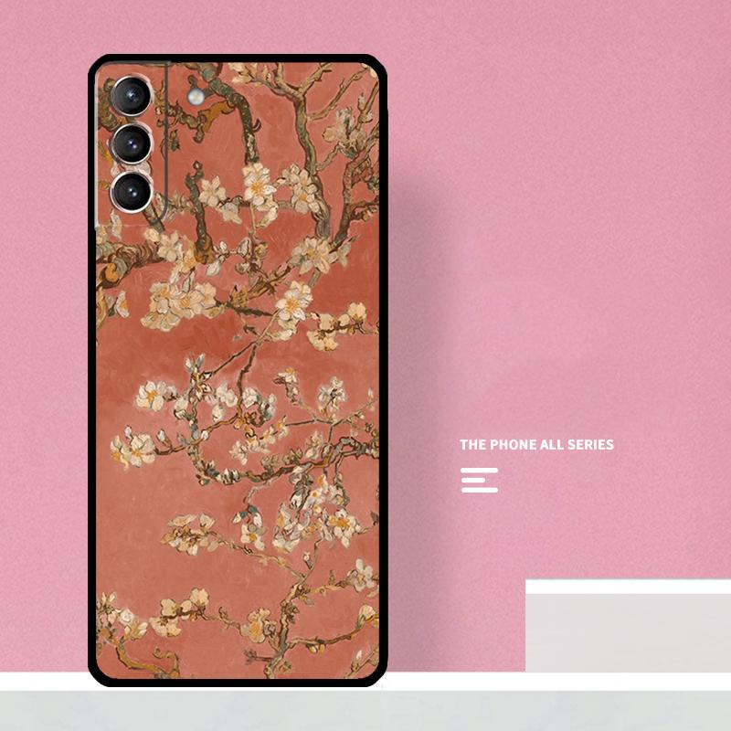 Blossoming Almond Tree Phone Case For Samsung Galaxy S25 S26 Ultra S20 S21 S22 S23 S24 S10 Plus S25 FE Cover Coque