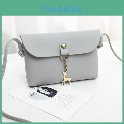 Chic Women's Shoulder Bag Pu Leather Solid Messenger Crossbody Handbags Purse Fashion