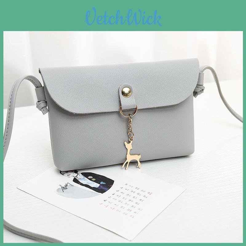 Chic Women's Shoulder Bag Pu Leather Solid Messenger Crossbody Handbags Purse Fashion