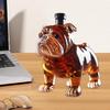 Funny Glass Whiskey Bottle Collectible Novelty Whiskey Decanter Bulldog Shape Whiskey Bottle Decanter For Men Father