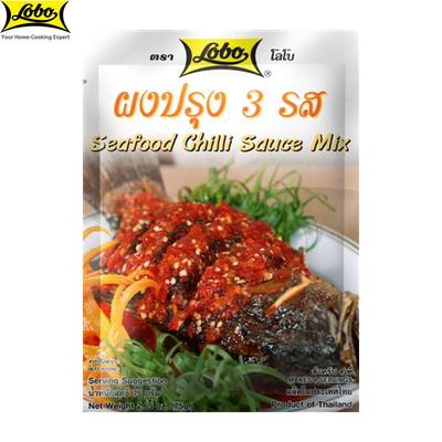 Lobo Mix di salsa di peperoncino e frutti di mare, senza coloranti o conservanti aggiunti / Per 1 pesce di media grandezza / Per 2-3 porzioni, Cibo tailandese, 75 g