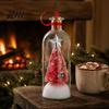 Schneeflocken-Stechpalmen-Ornamente Aufnehmbare Weihnachtsbaum-Flaschenpost, Sprachaufnahme Feiertags-Andenken Dekoration für den Eingangsbereich mit