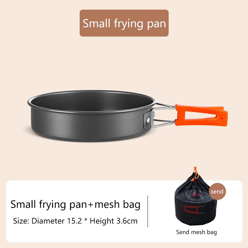 Camping Cookware Set Aluminum Portable Outdoor Tableware Cookset Cooking Kit Pan Bowl Kettle Pot Hiking Bbq Picnic Equipment 1
