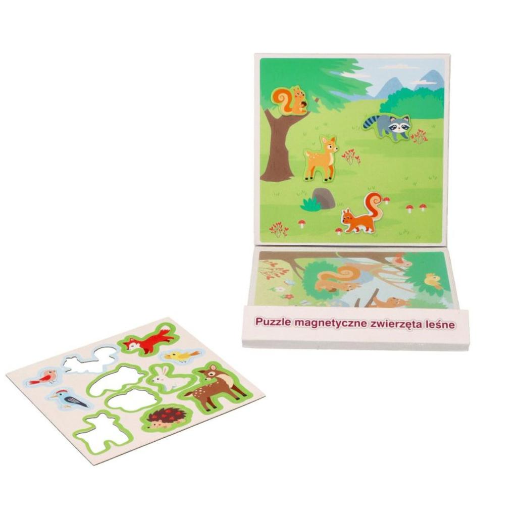 Puzzle Magnetyczne - Leśne Zwierzęta