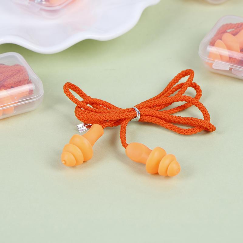 

Силиконовые беруши со шнуром для сна, звукоизоляционные беруши