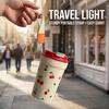 Kawaii Cherry Water Bottle Cute Travel Mug With Straw Leakproof Portable Coffee Cup Microwavable Plastic Tumbler For Girls