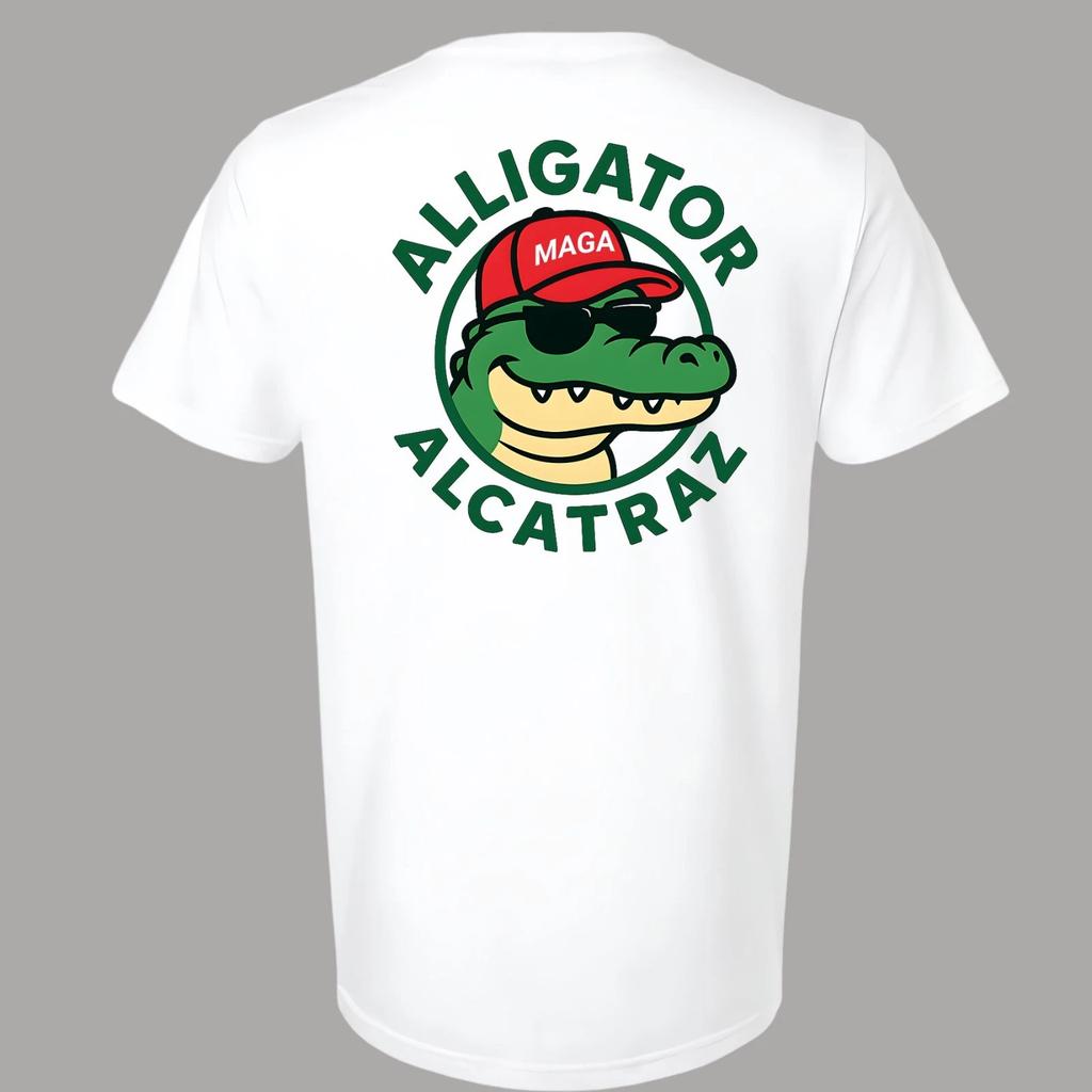 Alligator Alcatraz T-shirt Political Republican Party Merch