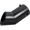 Car Stainless Steel Exhaust Tips Fit 2.75 To 3 Inch Car Exhaust Pipe Modification Tail Throat Tail Pipe Steel Exhaust Tips Finish Tailpipe Black