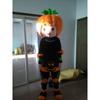 Halloween Pumpkin Man Costume Plush Mascot Suit Walking Character Outfit Stage Performance Prop Scarecrow Headpiece