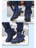 Winter Kids' High-Top Leather Snow Boots - Warm, Thick, Non-Slip Velvet Lining for Boys & Girls
