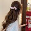 Black Red Velvet Bow Hair Clip Cloth Bow Vertical Clip Cute Bowknot Banana Clip  Ponytail Holder