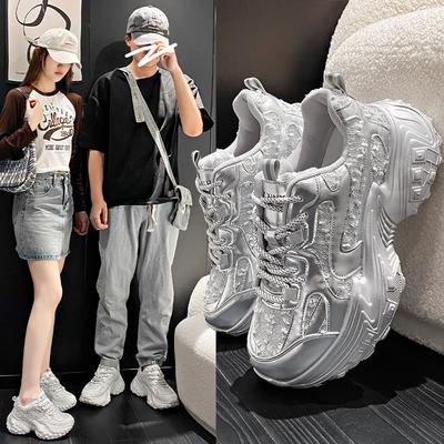 Paarschuhe für Paare Damen Plateau Dicksohlige Schnürschuhe Freizeitschuhe für den Arbeitsweg Bequeme Schuhe