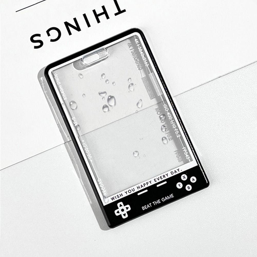 1Pcs New Kpop Card Holder Korean Fashion Transparent Student Card Protector Display with String Photocard Holder for Kids Idol