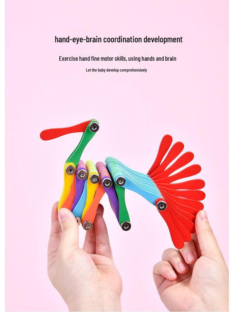 Versatile Folding Building Blocks for Kids – Enhance Hand-Eye Coordination & Brain Development