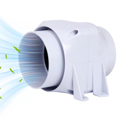 4 Inch Inline 110mm Vent Blower Duct Ventilation Fan Ventilation Exhaust Blower for Ducting Vents Bathroom Kitchen Grow Tents