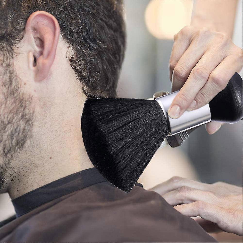 Hair Cutting Cleaning Duster, Neck Duster Brush for Hair Salon Barber, Black, Irisfr
