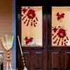 Reusable Halloween Window Stickers Scary Realistic Electrostatic Window Decals  Home Decoration