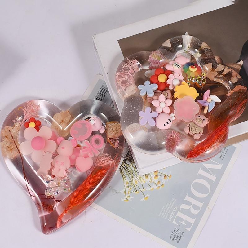 Silicone Cake Holder Tray Mold Fruit Cup Mold Resin Pendant Mold Food Station Serving Tray Mold Diy Coaster Casting