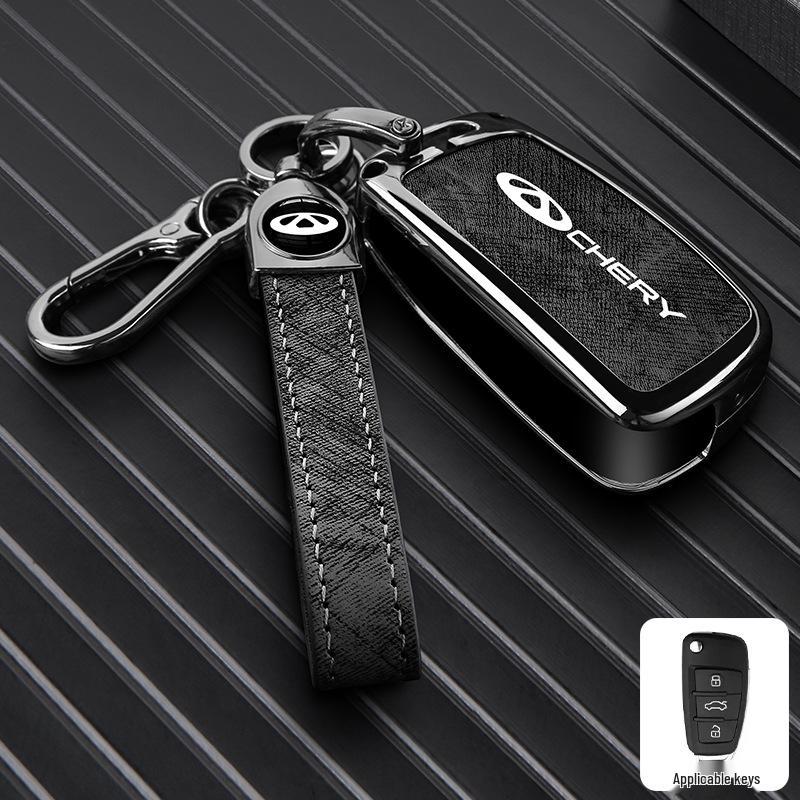 Zinc Alloy Key Shell Covers for Chery, Tiggo 8, 7 Plus - Full Coverage, 5x Anti-Drop Protection