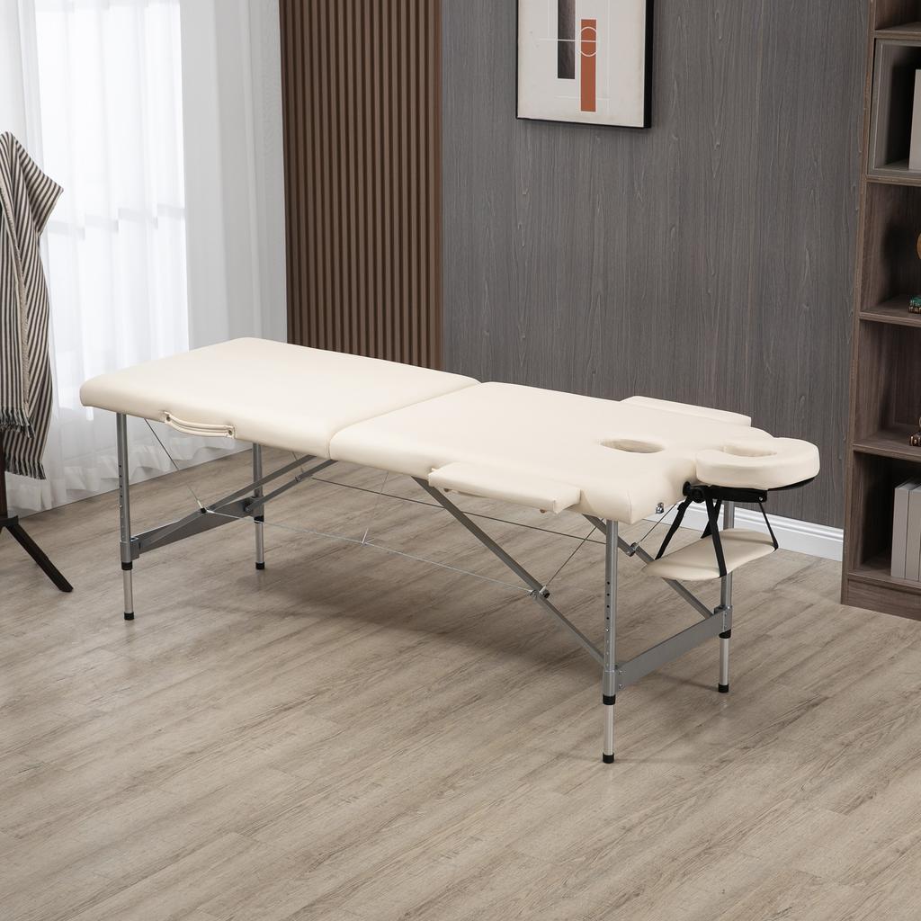 Massage Table Foldable, incl. Face Opening, Armrests, Hand Rests, Massage Table Mobile, 186 cm x 71 cm x 83 cm