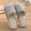 Four Seasons Cotton Linen Indoor Slippers - Thick-Soled, Unisex and Comfortable for Spring, Summer, and Autumn.