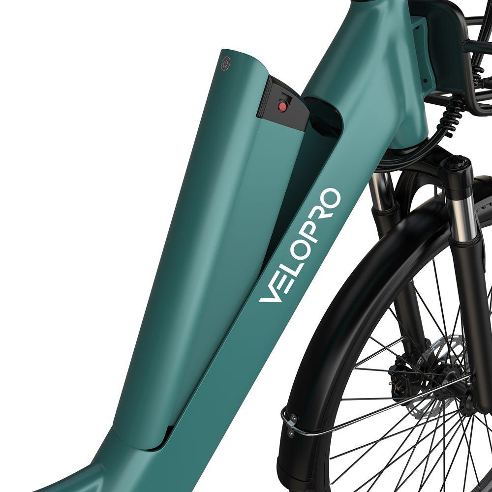 Velopro C1 Pro Elektrofahrrad 27,5" Reifen 250W Motor Stadtrad 648Wh Hydraulische Bremsen 7 Gänge Maximale Zuladung 150kg